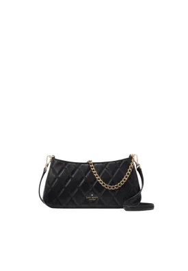 ( AS IS ) Kate Spade Carey Small Convertible Crossbody Bag In Black KH428