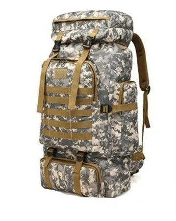 80L Large Military MOLLE Tactical Army Backpack Rucksack