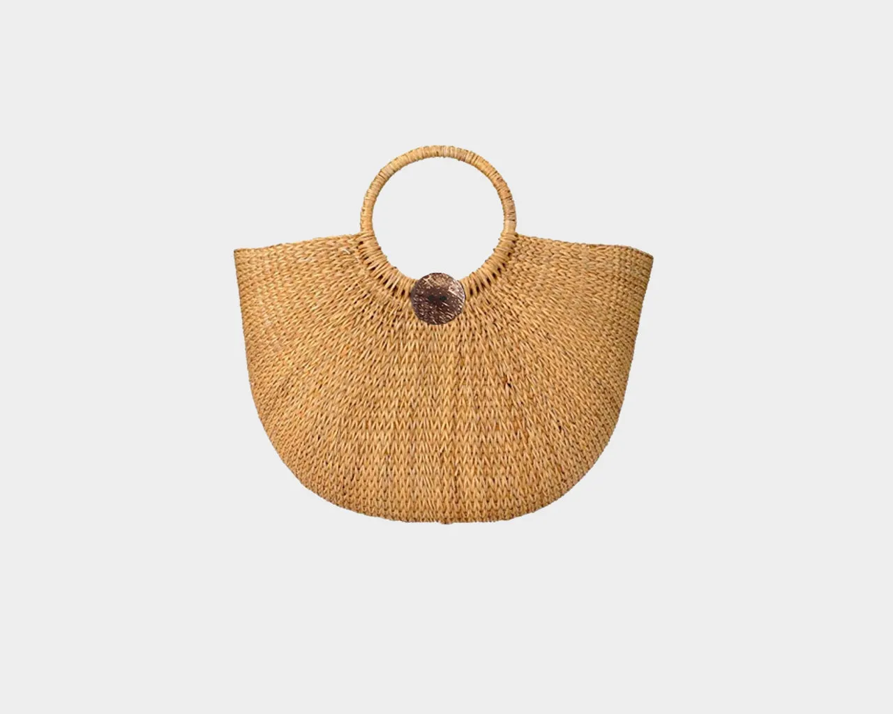 99 Toasted Sand Straw Palm Bag - The Tuscany