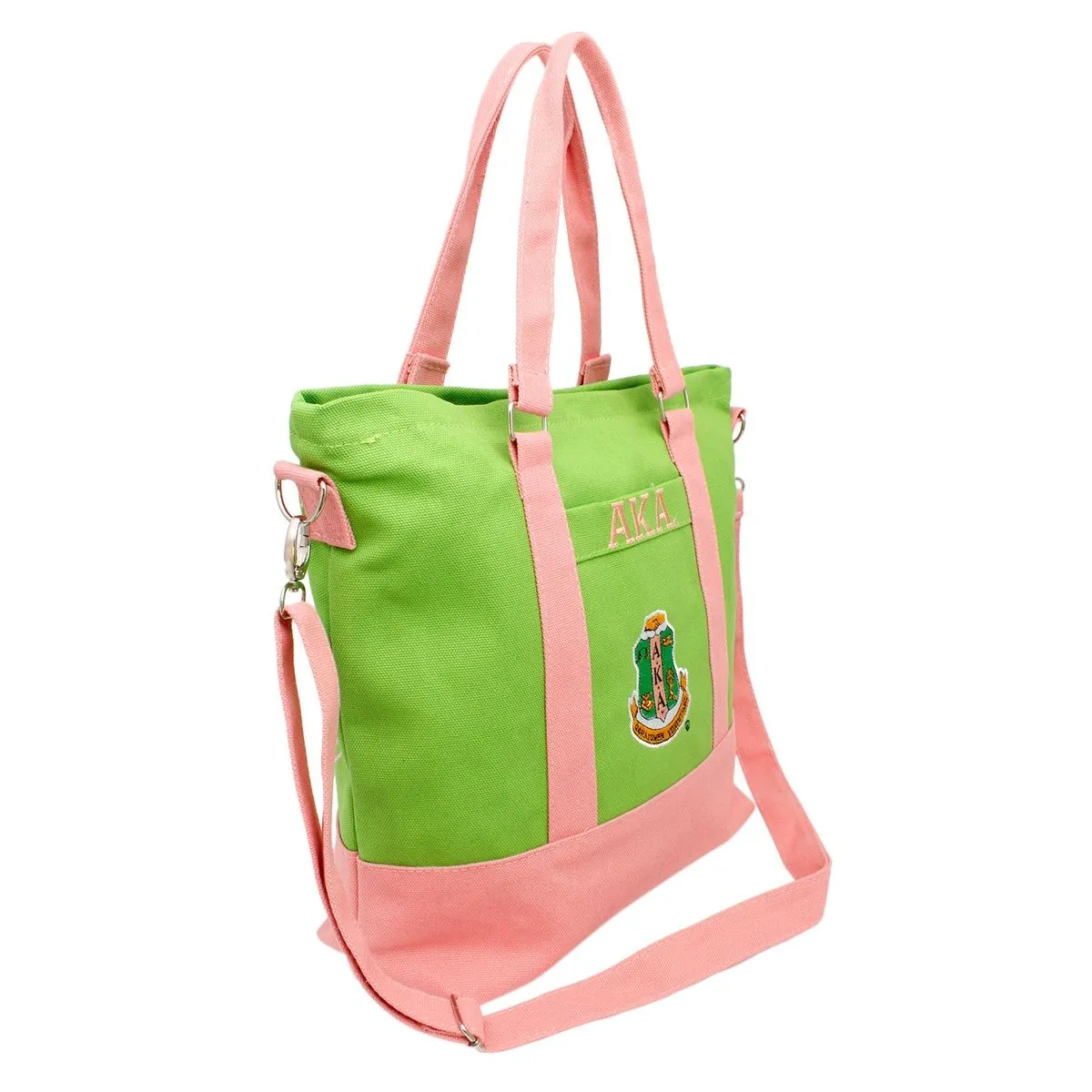 AKA Alpha Kappa Alpha Inspired Tote Bag Sorority Thick Canvas Embroidered Tote Bag