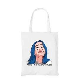 Billie Eilish Tote Bag - When The Party'S Over