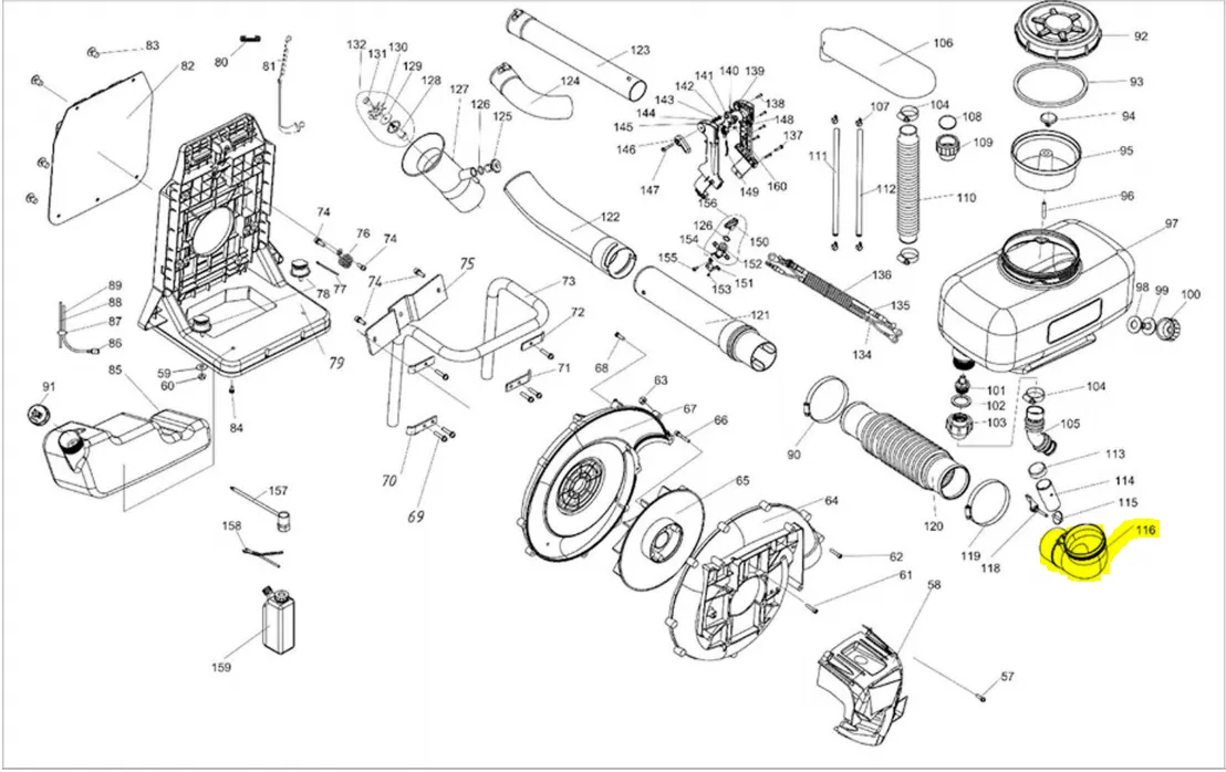 Blower Elbow for TMD14 Mist Blower (3WF-14B.1.1-1)