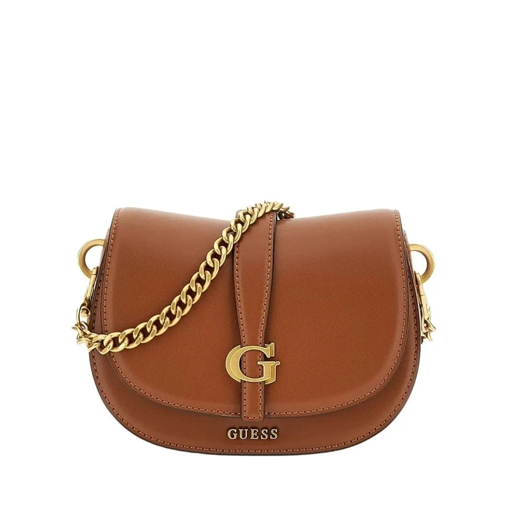 Brown Kuba Mini Crossbody Flap Bag