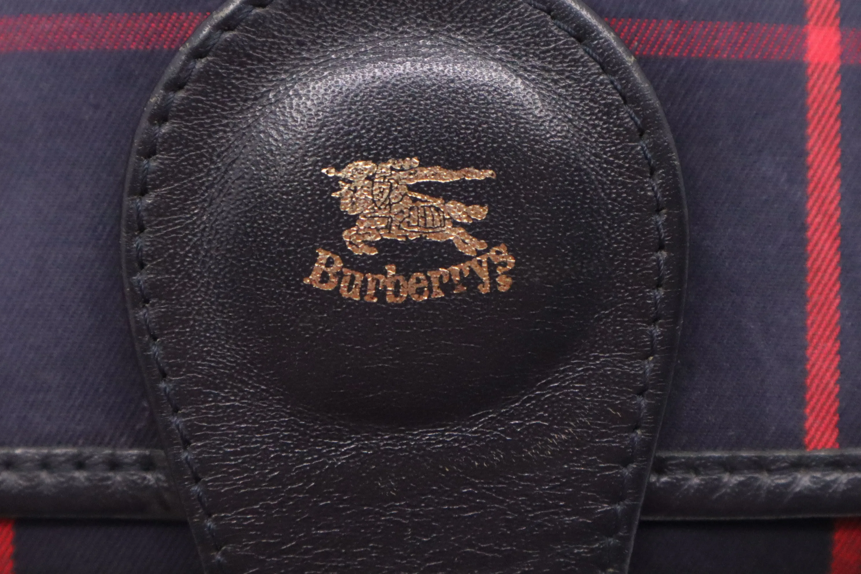 Burberry Crossbody in Navy Nova Check Canvas