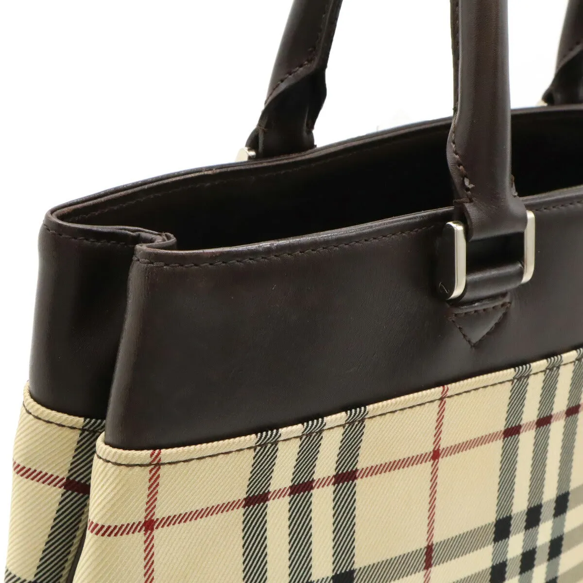 Burberry Nova Check Nylon Canvas Tote Bag