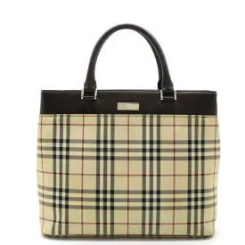 Burberry Nova Check Nylon Canvas Tote Bag