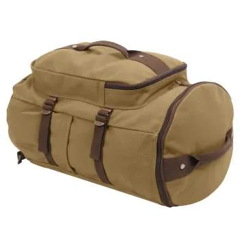 Canvas Convertible Duffle Bag Backpack