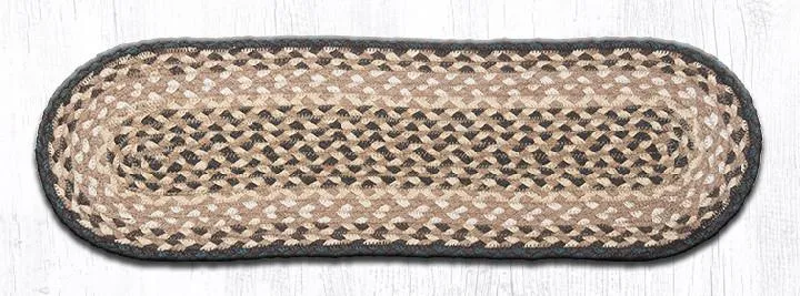 Chocolate/Natural Braided Jute Rugs C-017