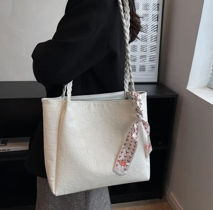 CL1140 - Embossed White Fashion Handbag