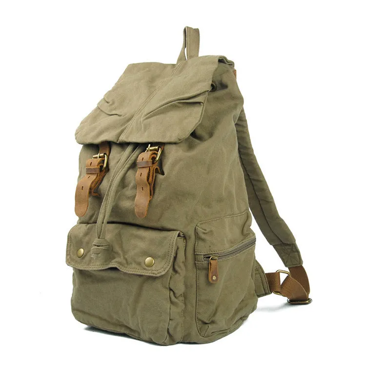 Durable Large Capacity Leisure Canvas Backpack C2105