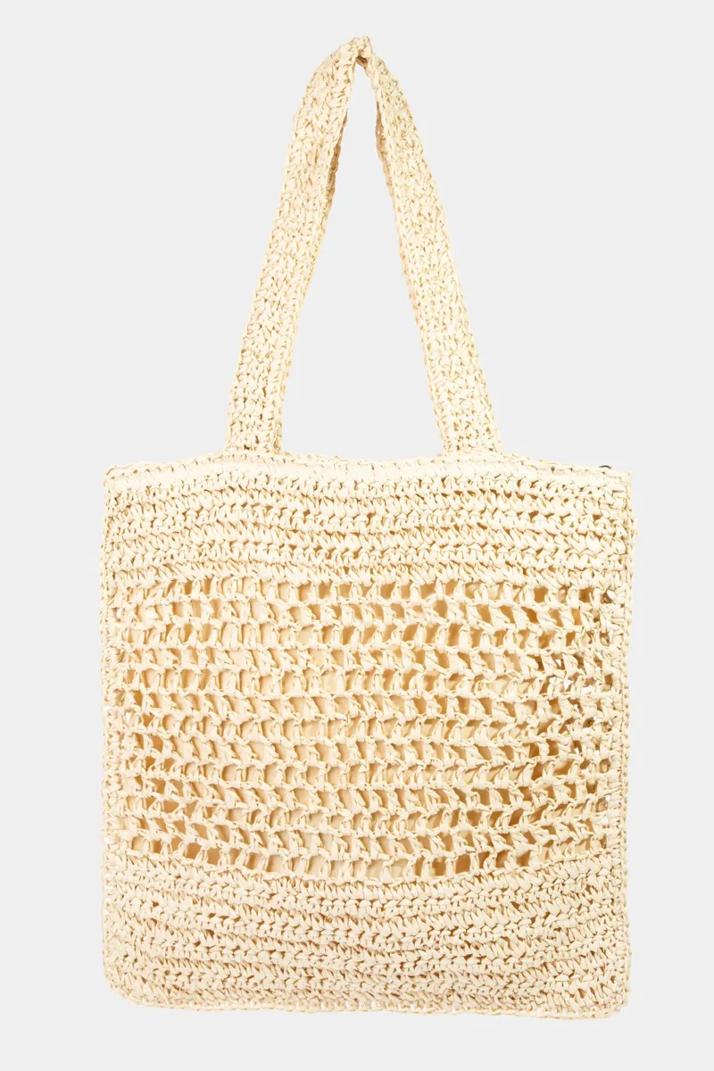 Fanny - Straw-Paper Crochet Tote Bag - Exclusively Online