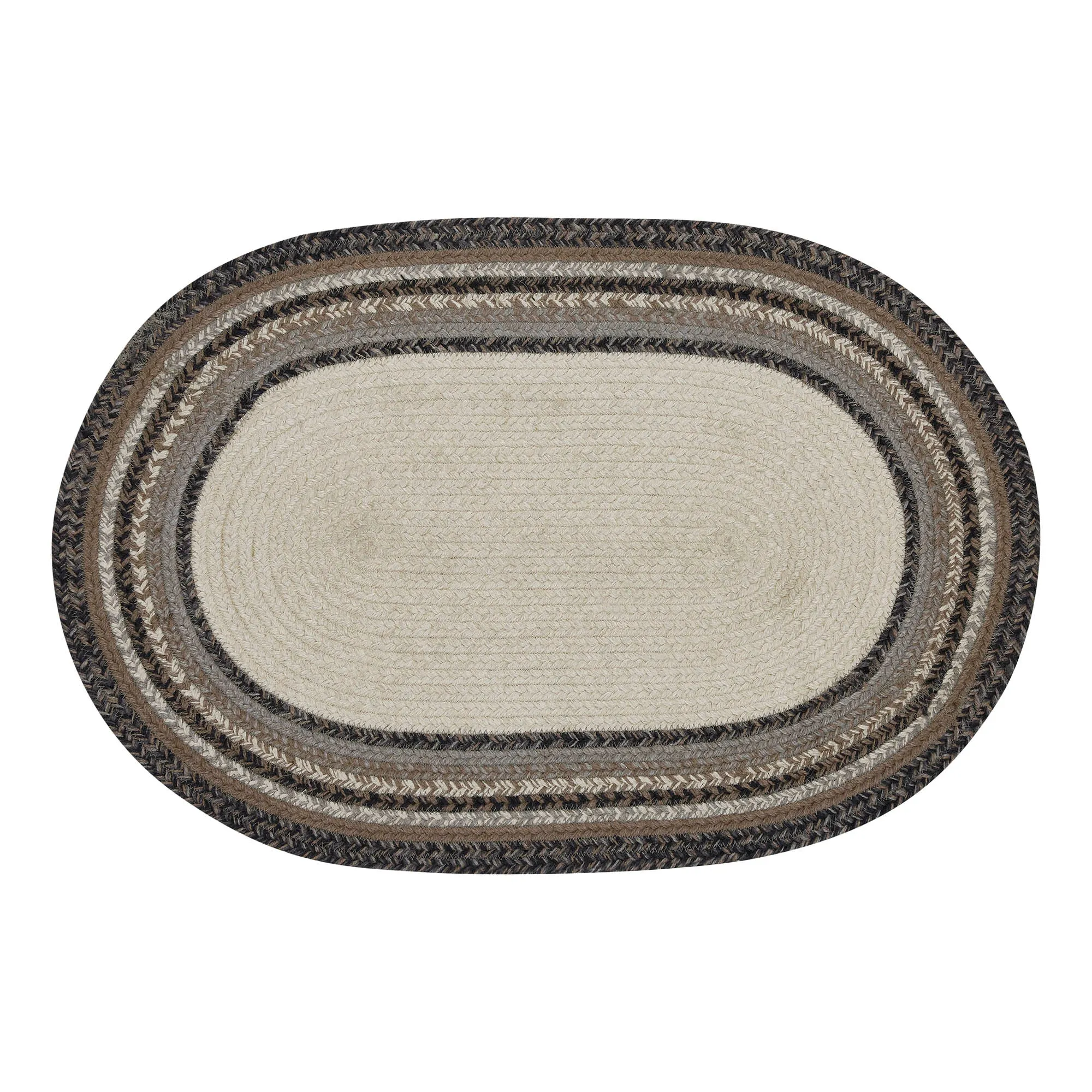 Floral Vine Jute Oval Rug Welcome 20x30