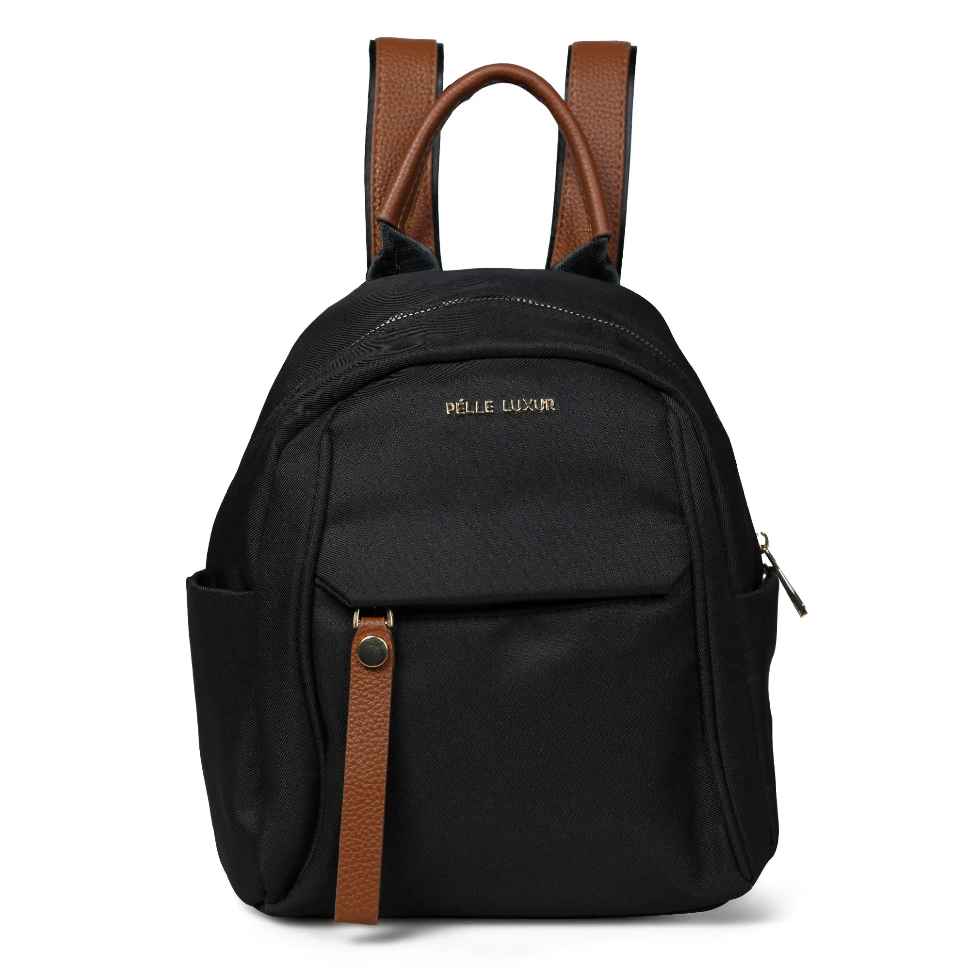 Function Meets Fashion: Black & White Small Backpack by Pelle Luxure