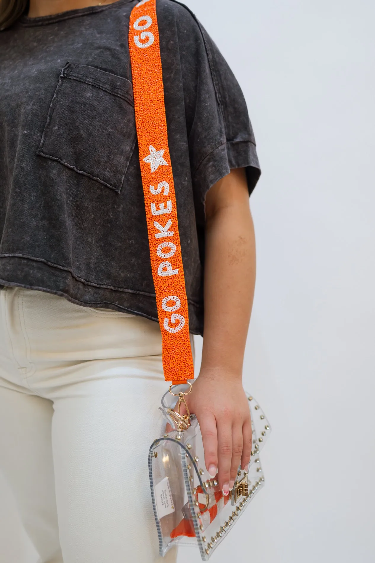 Go Pokes Beaded Strap - Orange