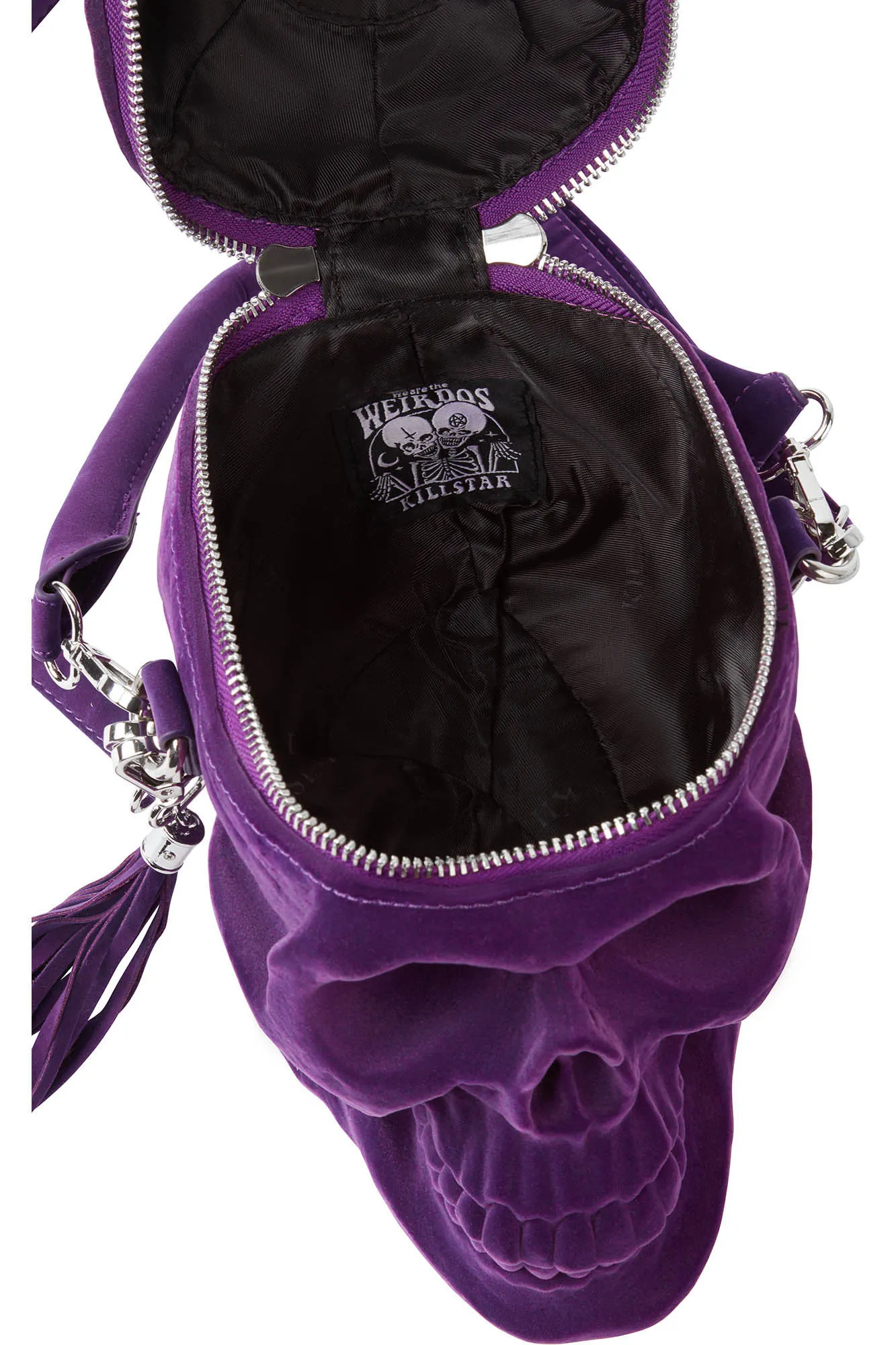 Grave Digger Skull Handbag [PLUM]