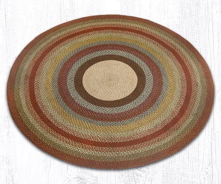 Honey, Vanilla, and Ginger Round Braided Rug