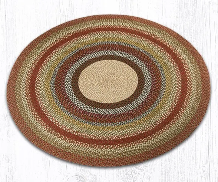 Honey, Vanilla, and Ginger Round Braided Rug