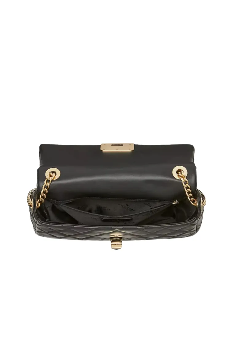 Kate Spade Carey Medium Flap Shoulder Bag In Black KH228