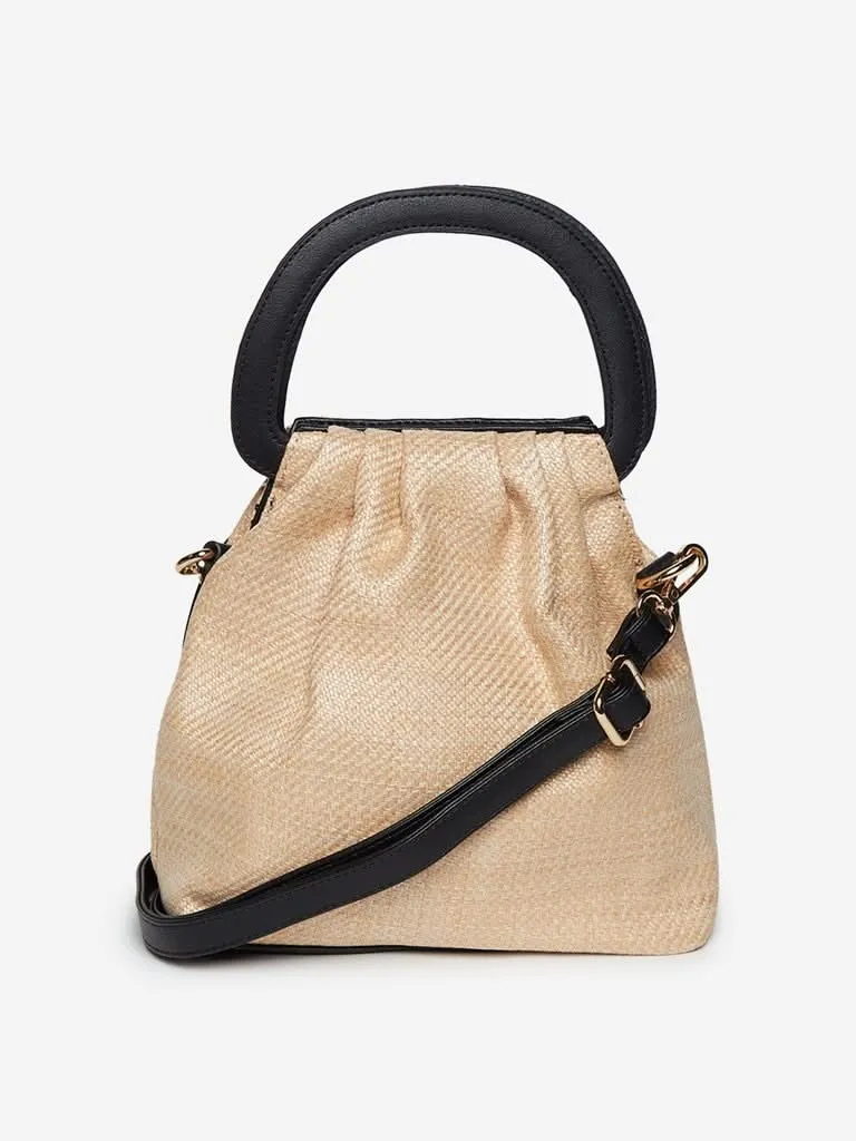 LOV Light Brown Jute Judy Handbag