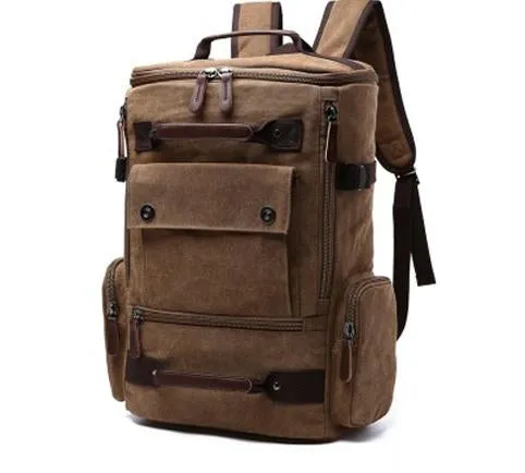 Men's Classic Canvas Travel Backpack