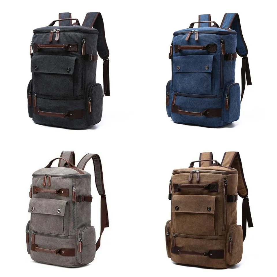 Men's Classic Canvas Travel Backpack