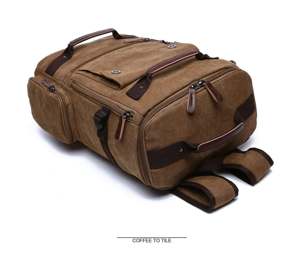 Men's Classic Canvas Travel Backpack