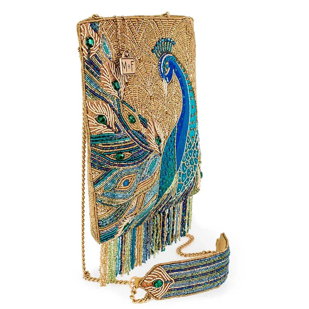 Peacock Feathers Crossbody Handbag