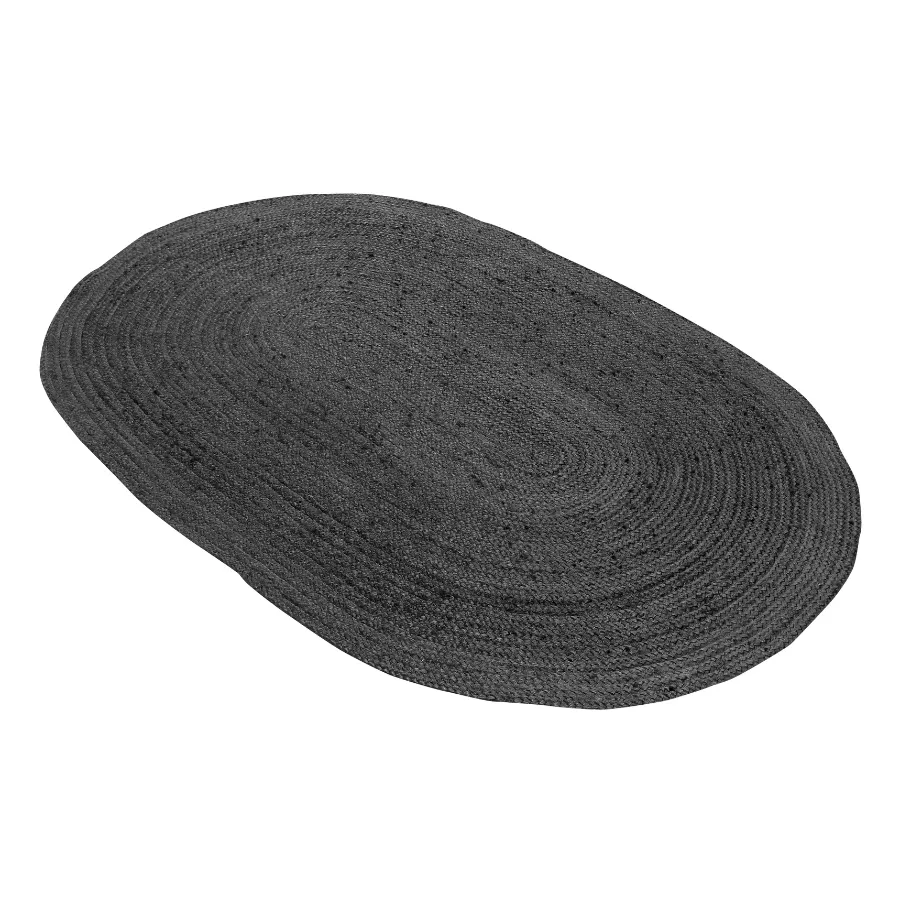 Phoenix Grey Oval Jute Rug