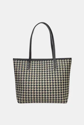 Printed PU Leather Tote Bag