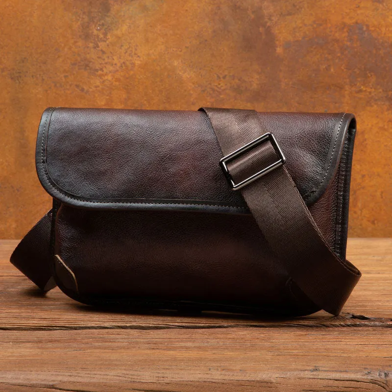 Retro Handmade Leather Crossbody Bag