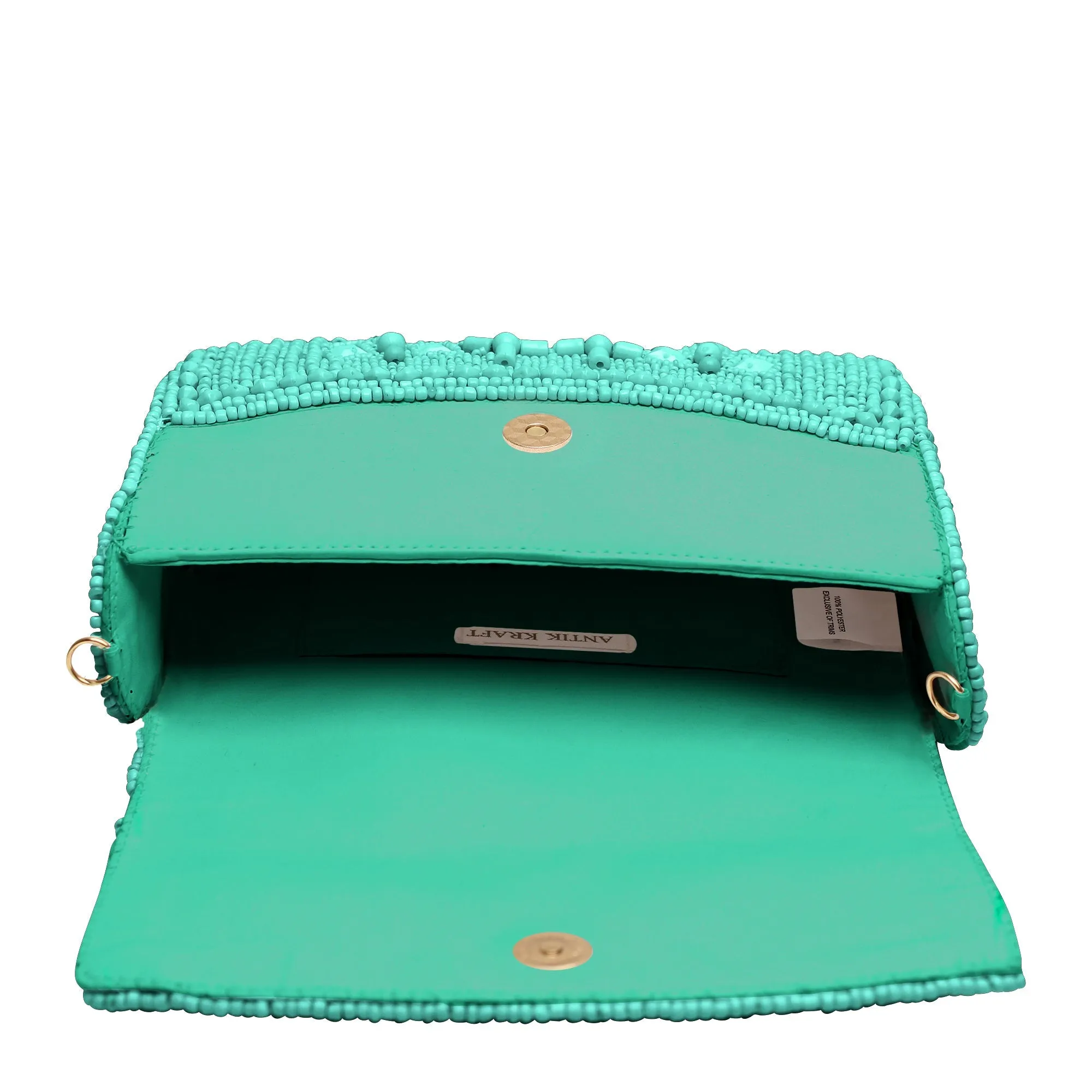 Sari Beaded Crossbody Clutch