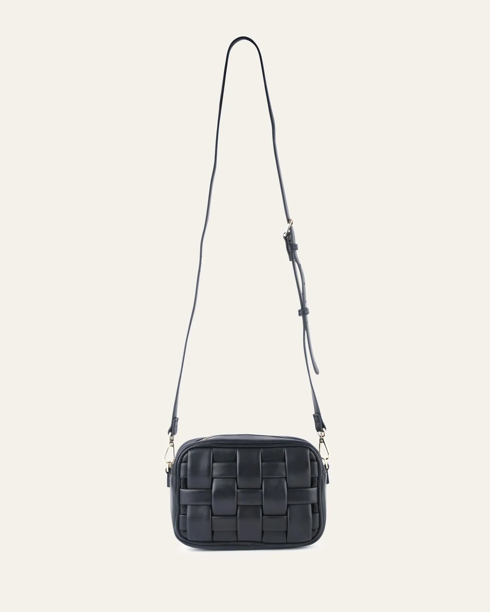 SCARLETT CROSS BODY BAG BLACK LEATHER