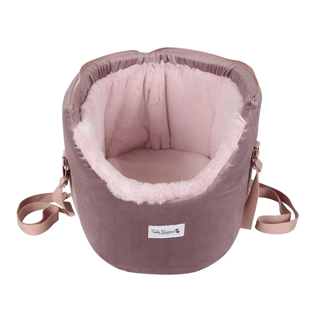 The 'Queen Bee' Dusky Pink Luxury Dog Carrier