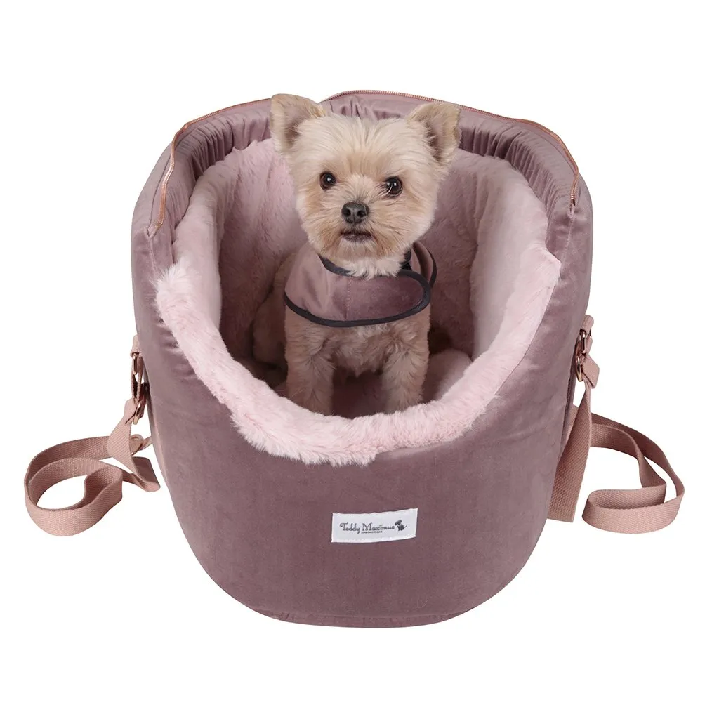 The 'Queen Bee' Dusky Pink Luxury Dog Carrier