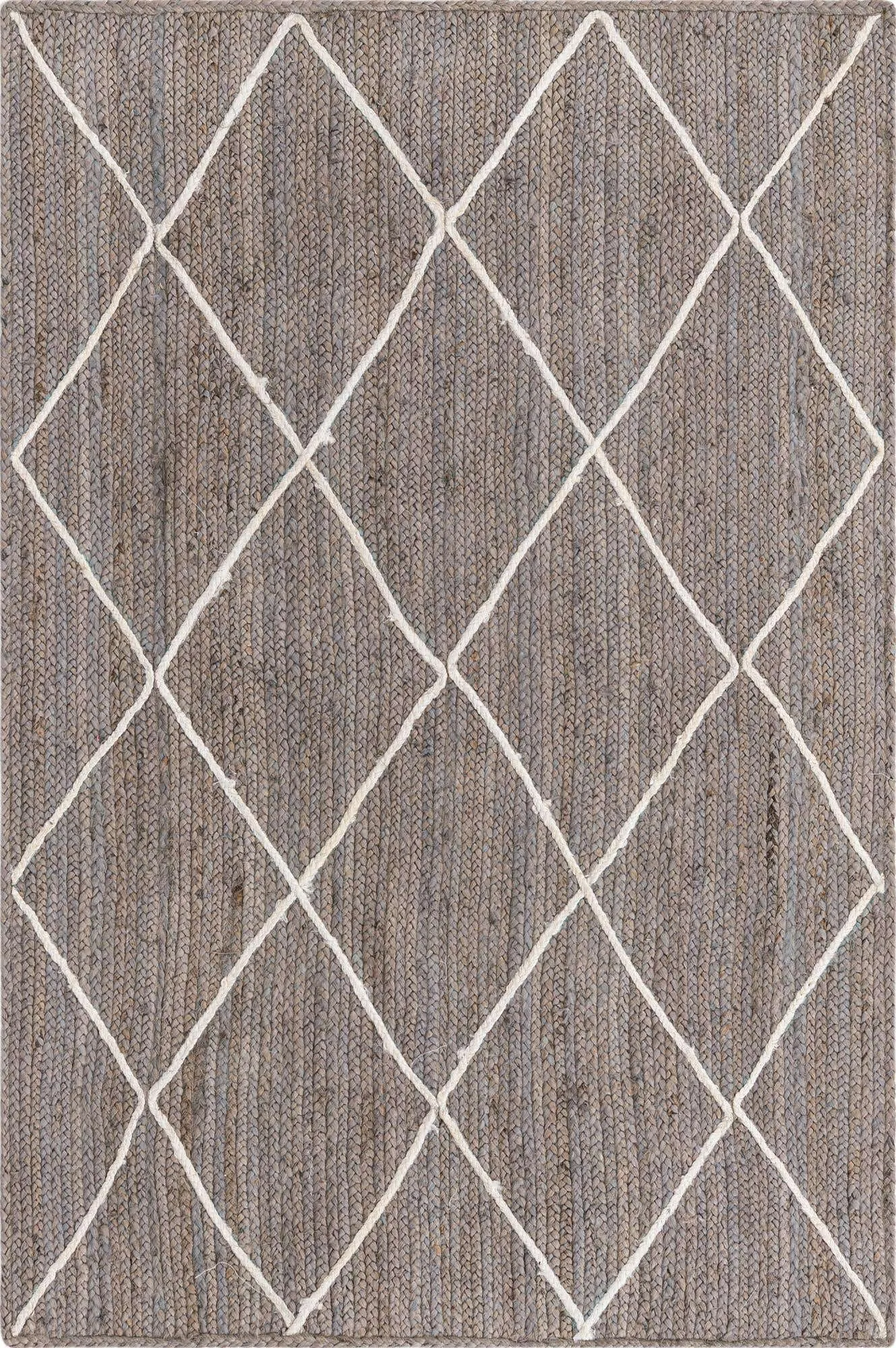 Trellis Braided Jute Rug