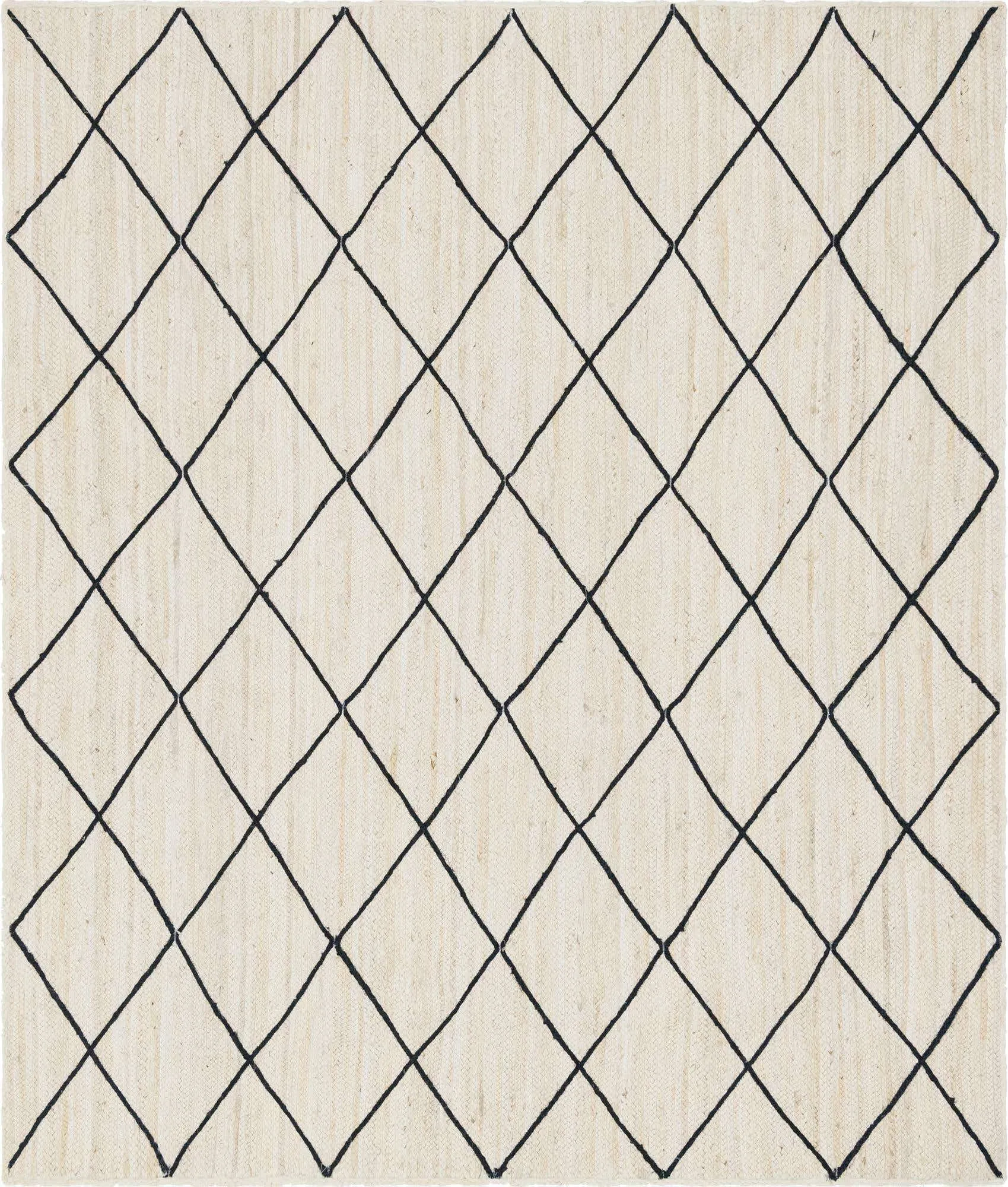 Trellis Braided Jute Rug