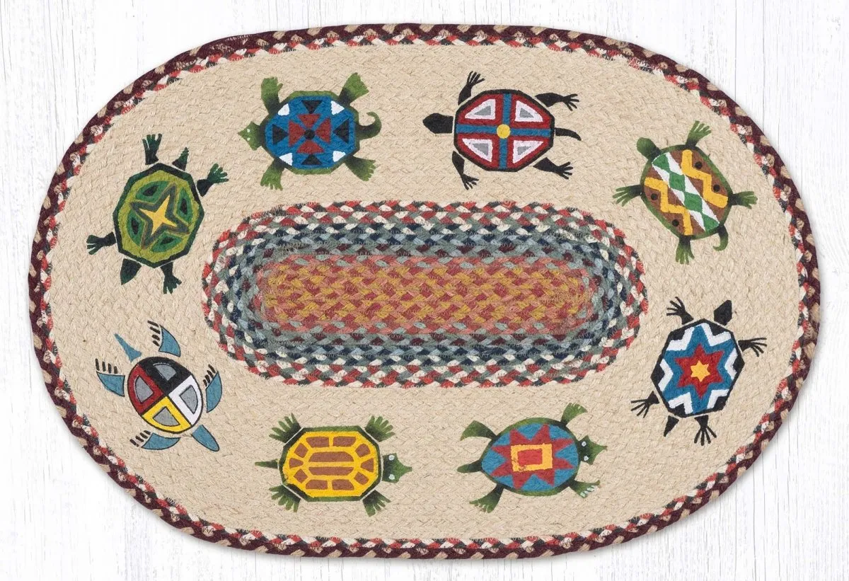 Turtles Braided Rug