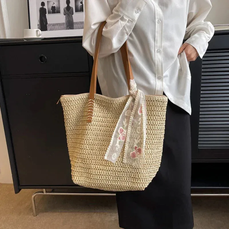 Uniwim Marlow Straw Tote Bag