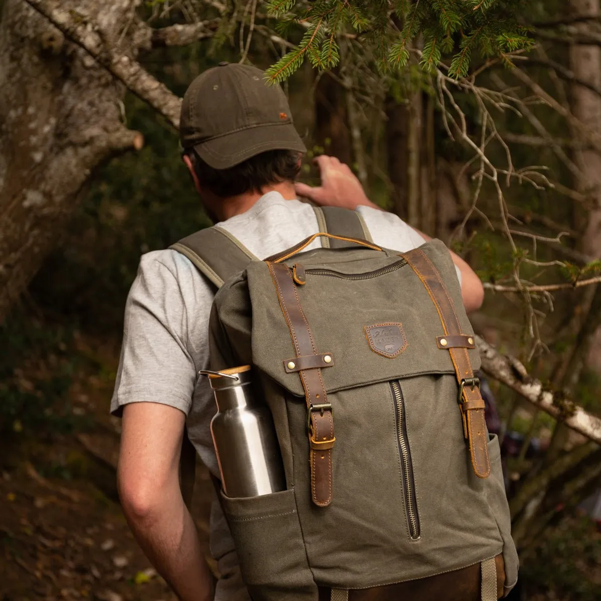 Waxed Canvas Backpack